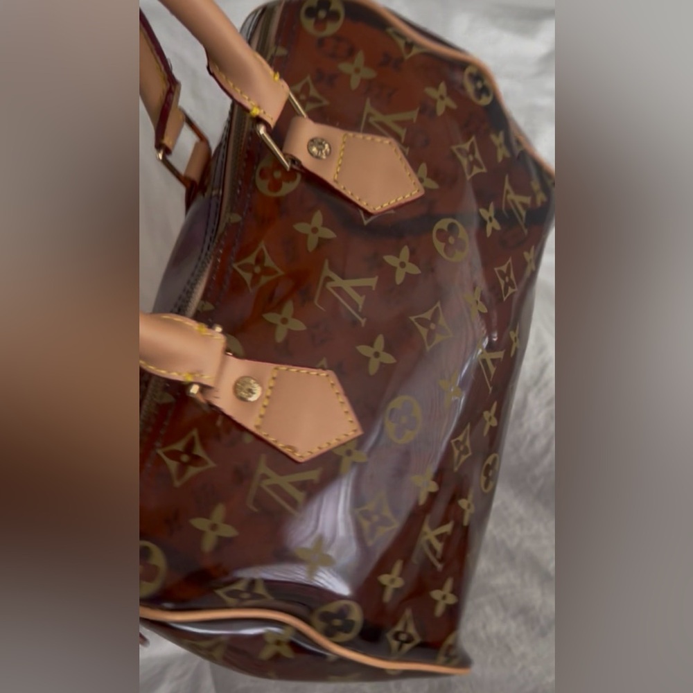 👑✅PRICE FIRM✅ Fashion Plastic PVC Monogram Speedy Bag Hand Bag Style Purse - Picture 10 of 17